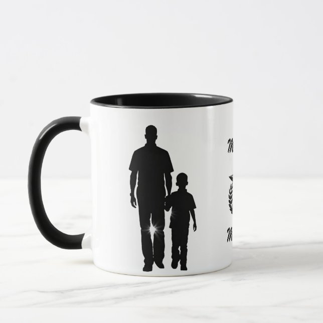 Taza Mi papá mi héroe silueta 11 oz (Izquierda)