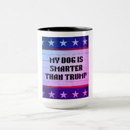 Taza Mi perro es más inteligente que Trump
