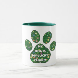 Taza Mi perro es mi amuleto de la suerte
