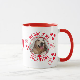 Taza MI PERRO ES MI Monograma DE Fotos DE VALENTINE