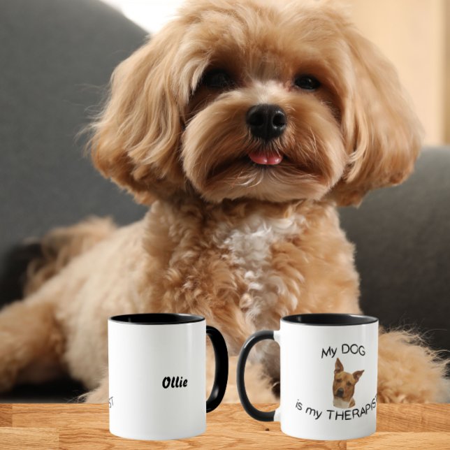 Taza Mi perro es mi terapeuta (Subido por el creador)
