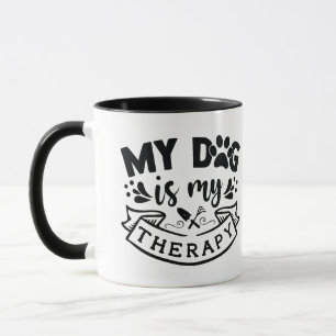 Taza Mi perro especial cita tipografía