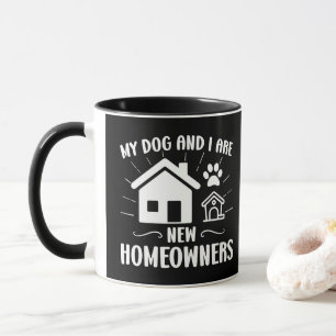 Taza Mi perro y yo somos nuevos propietarios Funny Dog 