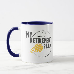 Taza mi retiro pickleball sport drinkware mug coffe