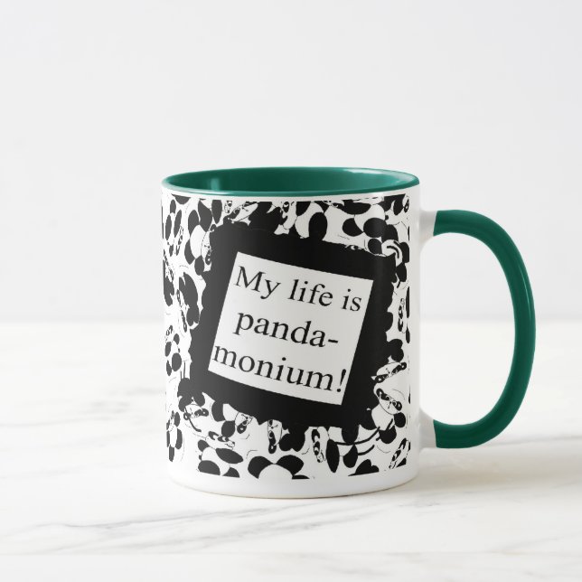 Taza Mi vida es panda-monium (Derecha)