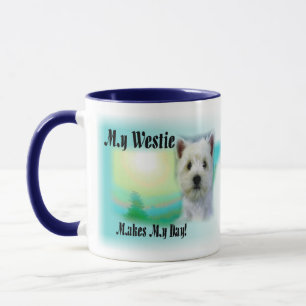 Taza Mi Westie me hace mi día