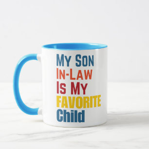 Taza Mi yerno es mi hijo favorito divertido retro