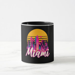Taza Miami al atardecer