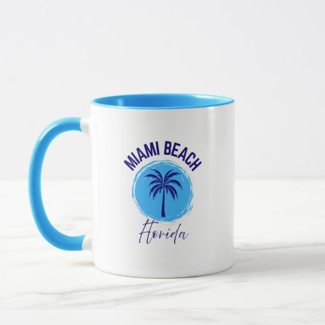 Taza Miami Beach Florida Coffee Mug (Izquierda)