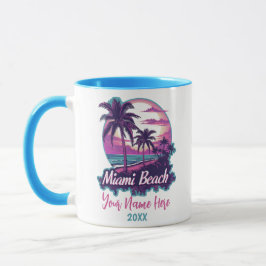 Taza Miami Beach Retro