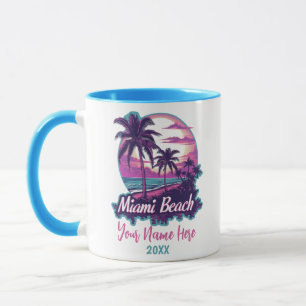 Taza Miami Beach Retro