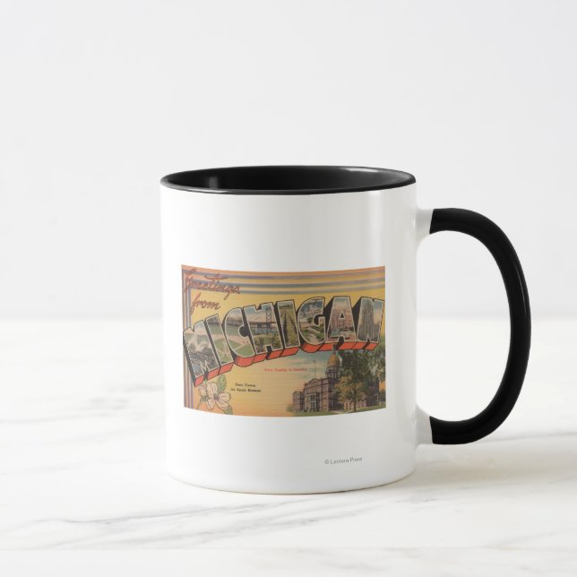 Taza Michigan (Capital estatal/Flor) (Derecha)