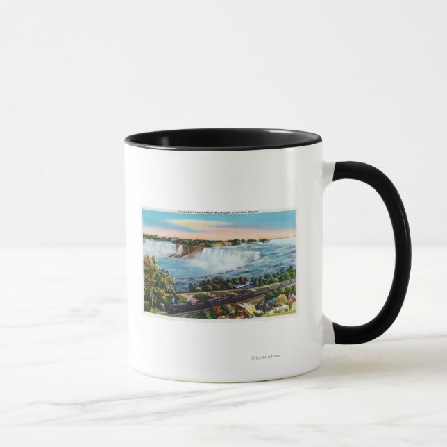 Taza Michigan Central Train View of Niagara Falls (Derecha)