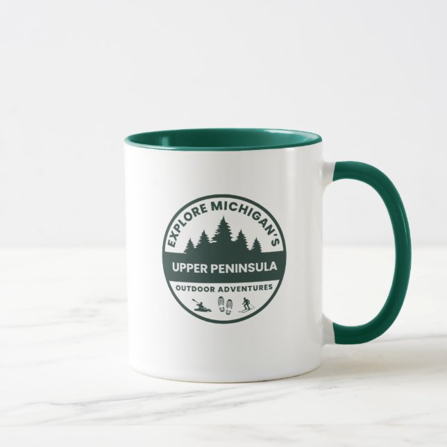 Taza Michigan Upper Peninsula Hometown Coffee Mug (Derecha)