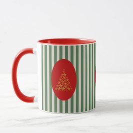 Taza Mid century christmas tree with Golden star