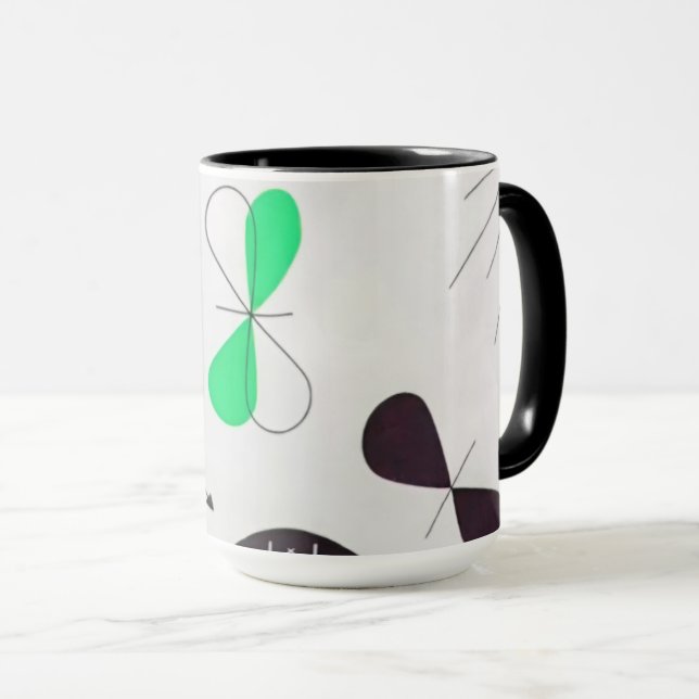 Taza Mid Century Modern Green Physics  (Anverso derecho)