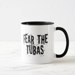 Taza Miedo divertido las tubas
