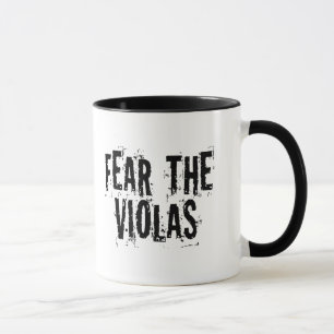 Taza Miedo divertido las violas