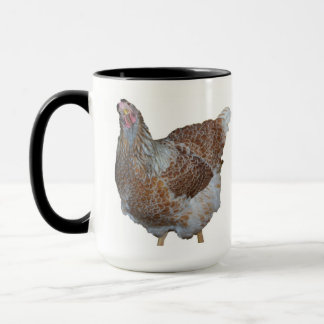 Taza Miel la gallina atada azul de Wyandotte