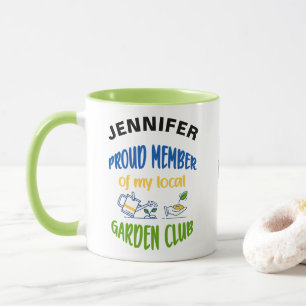 Taza Miembro del club de jardín personalizado mug