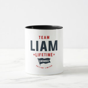 Taza Miembro del equipo Liam Lifetime Funny Name Liam