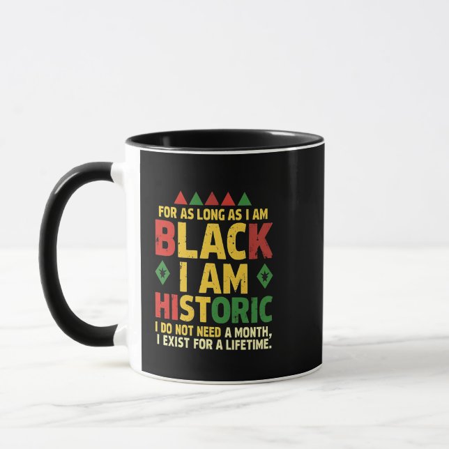 Taza Mientras sea negro, soy histórico (Izquierda)