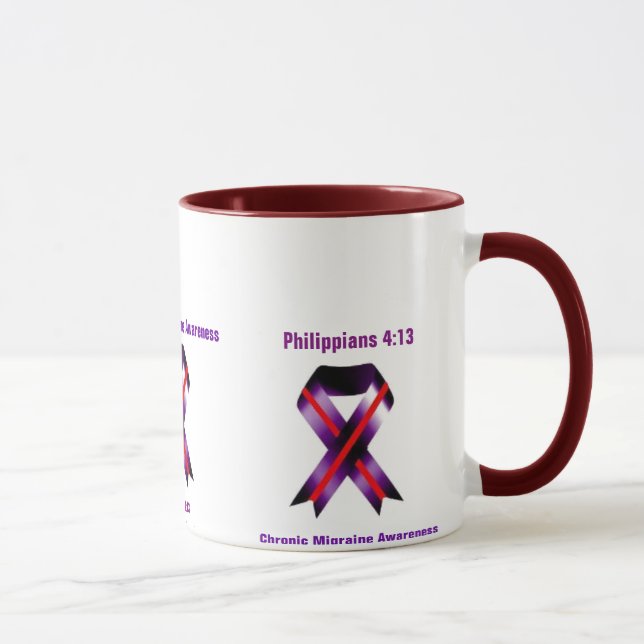 Taza Migraña crónica Filipinas 4:13 Conciencia sobre el (Derecha)