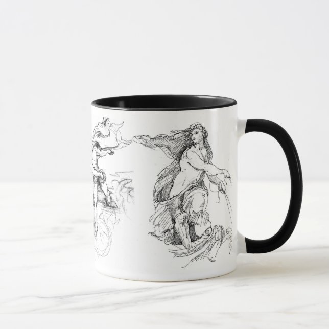 Taza Miguel Ángel Titian y Raphael (11 onzas) (Derecha)