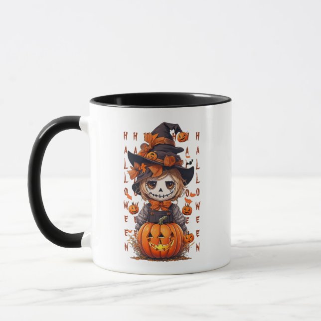 Taza Mike, el espantapájaros de Halloween (Izquierda)