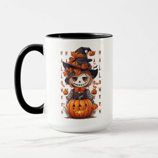 Taza Mike, el espantapájaros de Halloween (Izquierda)
