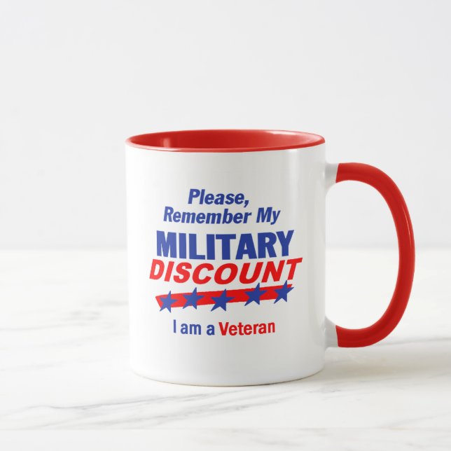 Taza MILITAR del DESCUENTO (Derecha)