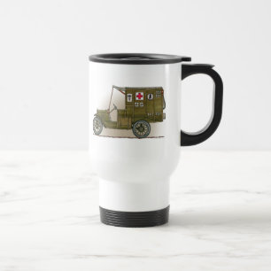 Taza militar del viaje de la ambulancia del