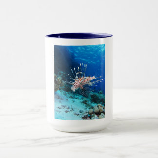 Taza Millas de Lionfish o Pterois, peces de arrecifes o