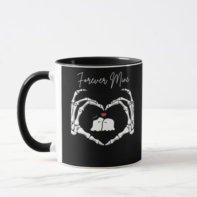 Taza Mina, Día de San Valentín Clásico - Skeleton Hands (Izquierda)