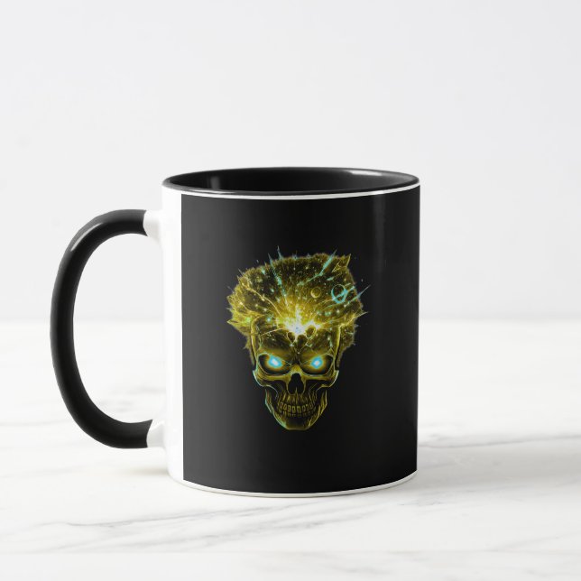 Taza Mind Overload | Exploding Skull Cosmic Energy (Izquierda)
