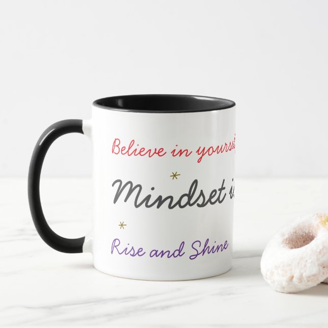 Taza Mindset is everything (Con donut)