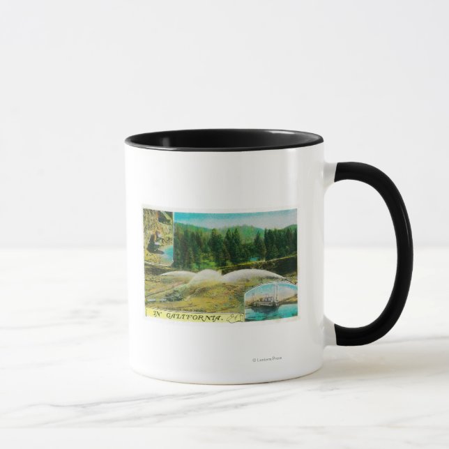 Taza Minería de oro en California State (Derecha)