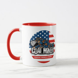 TAZA MINERO DE CARBÓN ARRASTRÁNDOSE