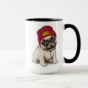 Taza Mini barro amasado del inconformista del perrito