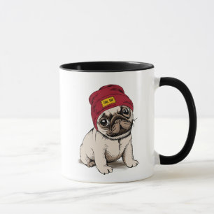 Taza Mini barro amasado del inconformista del perrito
