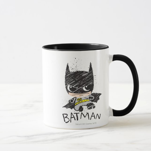 Taza Mini esbozo de Batman clásico (Derecha)