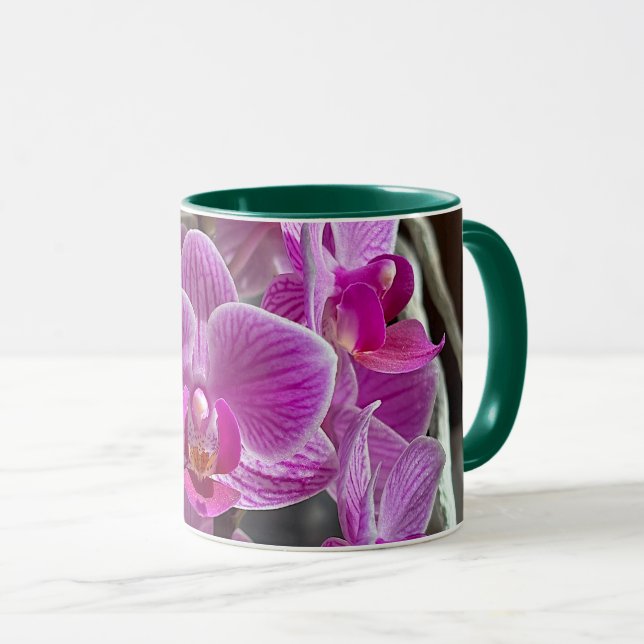 Taza Mini Falaenopsis Sogo Vivien Flor Orquídea Púrpura (Anverso derecho)