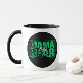 Taza Minimal Mama Bear Typography Art
