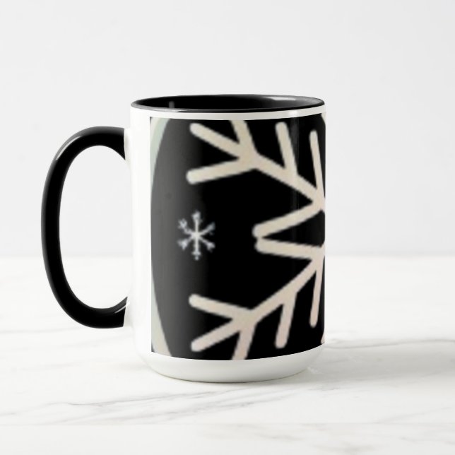 Taza Minimal Snowflake Icon –  Winter Holiday design  (Izquierda)