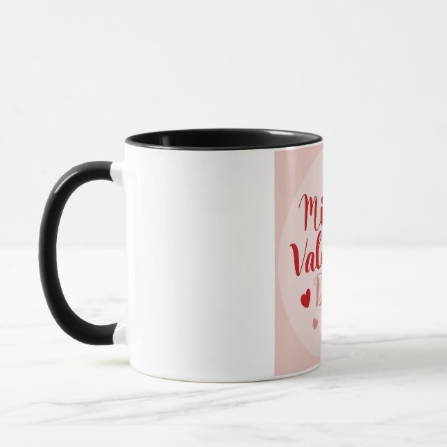 Taza Minimal Valentine’s Day Love Typography Design | R (Izquierda)