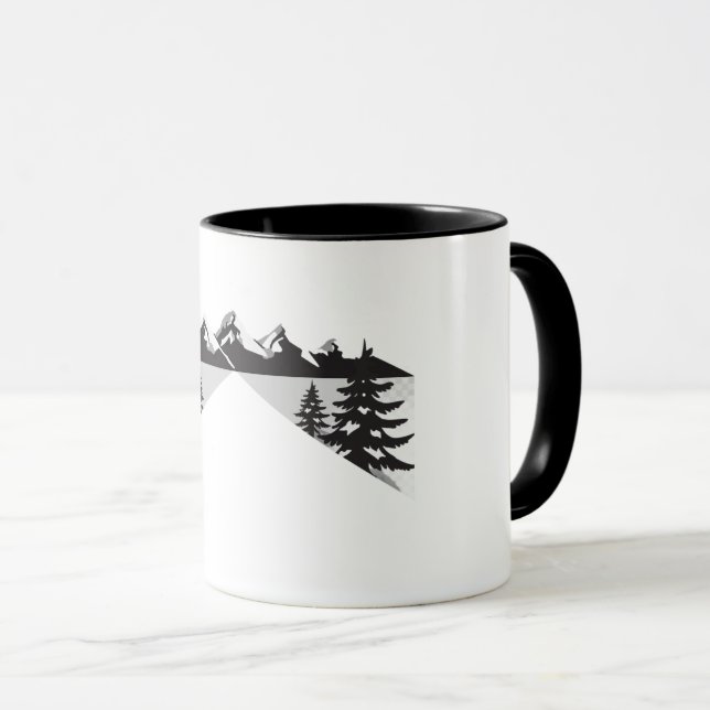 Taza Minimal Winter Landscape Design (Anverso derecho)
