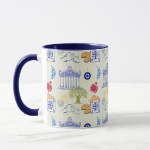 Taza Minimalismo de Vacaciones en Grecia
