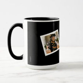 Taza Minimalist Black & White 2 Framed Photo Graduate