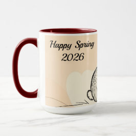 Taza Minimalist Bunny Personalized Coffee