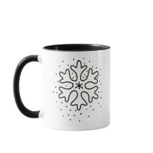 Minimalist handdrawn snowflake